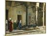 Harem Women Feeding Pigeons in a Courtyard-Jean Leon Gerome-Mounted Giclee Print