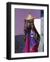 Harerge Province, Harar, an Harari Girl in Wedding Attire, Ethiopia-Nigel Pavitt-Framed Photographic Print