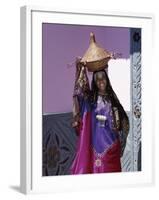 Harerge Province, Harar, an Harari Girl in Wedding Attire, Ethiopia-Nigel Pavitt-Framed Photographic Print