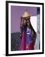 Harerge Province, Harar, an Harari Girl in Wedding Attire, Ethiopia-Nigel Pavitt-Framed Photographic Print