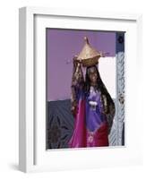 Harerge Province, Harar, an Harari Girl in Wedding Attire, Ethiopia-Nigel Pavitt-Framed Photographic Print