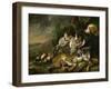 Hares and fowl (the bag) watched by a dog-Jan Fyt-Framed Giclee Print