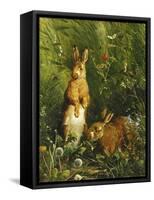 Hares-Olaf August Hermansen-Framed Stretched Canvas