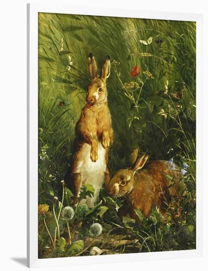 Hares-Olaf August Hermansen-Framed Giclee Print