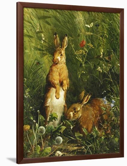 Hares-Olaf August Hermansen-Framed Giclee Print