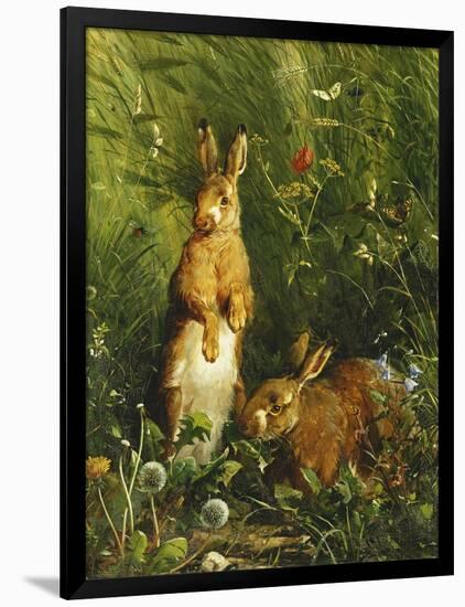 Hares-Olaf August Hermansen-Framed Giclee Print