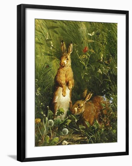 Hares-Olaf August Hermansen-Framed Giclee Print