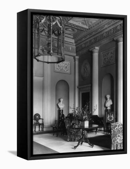 Harewood House Hallway-null-Framed Stretched Canvas