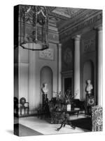 Harewood House Hallway-null-Stretched Canvas