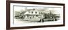 Harfleur the Station Opening of the Rouen and Havre Railway France 1847-null-Framed Giclee Print