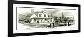 Harfleur the Station Opening of the Rouen and Havre Railway France 1847-null-Framed Giclee Print