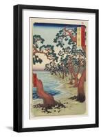 Harima--Maiko Beach, December 1853-Utagawa Hiroshige-Framed Giclee Print