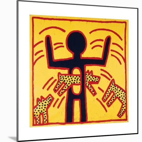 Haring - Untitled October 1982 Private Collection-Keith Haring-Mounted Print