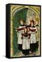 Hark the Herald Angels Sing, Victorian Postcard-null-Framed Stretched Canvas