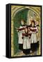 Hark the Herald Angels Sing, Victorian Postcard-null-Framed Stretched Canvas