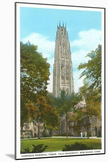 Harkness Tower, Yale, New Haven, Connecticut-null-Mounted Art Print