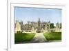 Harlaxton Manor, Lincolnshire, Home of the Gregory Family, C1880-Benjamin Fawcett-Framed Giclee Print