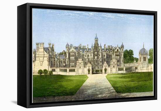 Harlaxton Manor, Lincolnshire, Home of the Gregory Family, C1880-Benjamin Fawcett-Framed Stretched Canvas