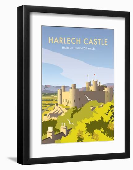 Harlech Castle - Dave Thompson Contemporary Travel Print-Dave Thompson-Framed Art Print