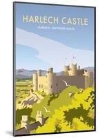 Harlech Castle - Dave Thompson Contemporary Travel Print-Dave Thompson-Mounted Art Print