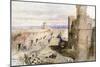 Harlech Castle from the Ramparts, 1850-John Gilbert-Mounted Giclee Print