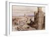 Harlech Castle from the Ramparts, Wales, 1850-John Gilbert-Framed Giclee Print