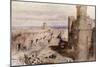 Harlech Castle from the Ramparts, Wales, 1850-John Gilbert-Mounted Giclee Print