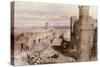 Harlech Castle from the Ramparts, Wales, 1850-John Gilbert-Stretched Canvas