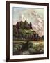 Harlech Castle, Merionethshire, Wales, 1924-1926-Louis Burleigh Bruhl-Framed Giclee Print