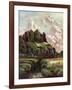 Harlech Castle, Merionethshire, Wales, 1924-1926-Louis Burleigh Bruhl-Framed Giclee Print