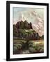 Harlech Castle, Merionethshire, Wales, 1924-1926-Louis Burleigh Bruhl-Framed Giclee Print