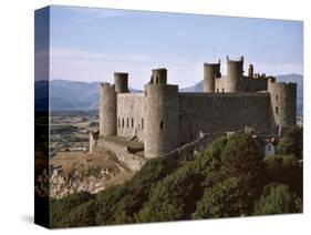 Harlech Castle, UNESCO World Heritage Site, Gwynedd, Wales, United Kingdom, Europe-Nigel Blythe-Stretched Canvas