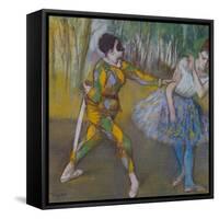 Harlekin Und Columbine, um 1886-Edgar Degas-Framed Stretched Canvas