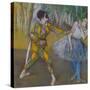 Harlekin Und Columbine, um 1886-Edgar Degas-Stretched Canvas