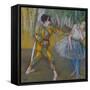 Harlekin Und Columbine, um 1886-Edgar Degas-Framed Stretched Canvas