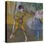 Harlekin Und Columbine, um 1886-Edgar Degas-Stretched Canvas