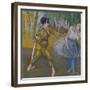 Harlekin Und Columbine, um 1886-Edgar Degas-Framed Giclee Print