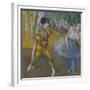 Harlekin Und Columbine, um 1886-Edgar Degas-Framed Giclee Print