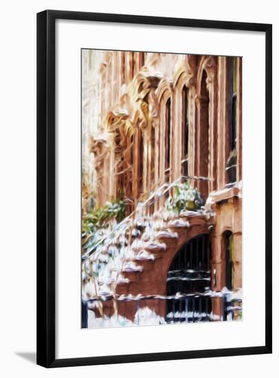 Harlem Building - In the Style of Oil Painting-Philippe Hugonnard-Framed Giclee Print