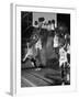 Harlem Globetrotters Playing in a Basketball Game-J^ R^ Eyerman-Framed Premium Photographic Print