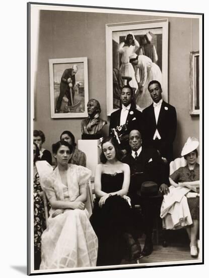 Harlem high society at a concert., 1936-Lucien Aigner-Mounted Photographic Print