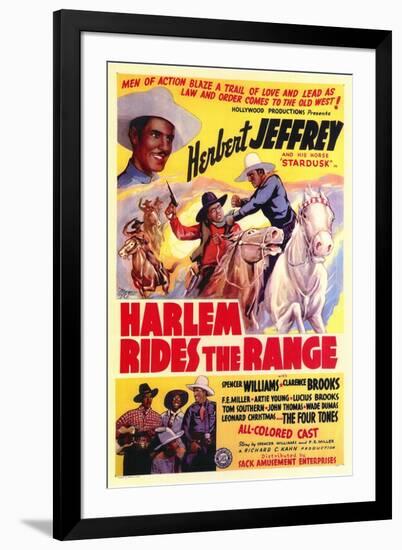 Harlem Rides the Range, 1939-null-Framed Art Print