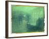 Harlem River at Night, Blue Reflection-Ernest Lawson-Framed Giclee Print