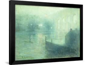 Harlem River at Night-Ernest Lawson-Framed Giclee Print