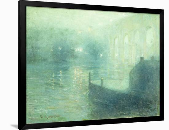 Harlem River at Night-Ernest Lawson-Framed Giclee Print