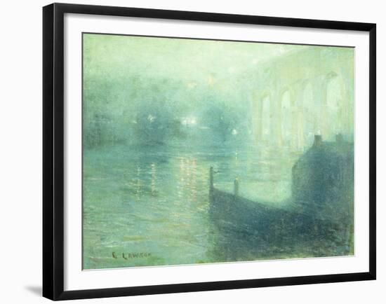 Harlem River at Night-Ernest Lawson-Framed Giclee Print