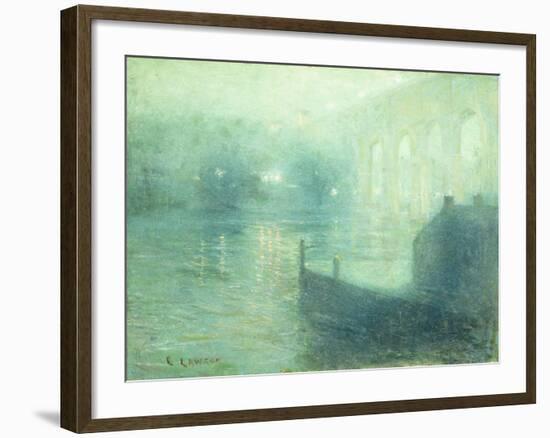 Harlem River at Night-Ernest Lawson-Framed Giclee Print