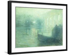 Harlem River at Night-Ernest Lawson-Framed Giclee Print