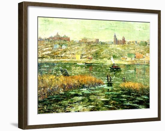 Harlem River, C.1913-15-Ernest Lawson-Framed Giclee Print