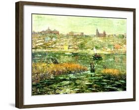 Harlem River, C.1913-15-Ernest Lawson-Framed Giclee Print